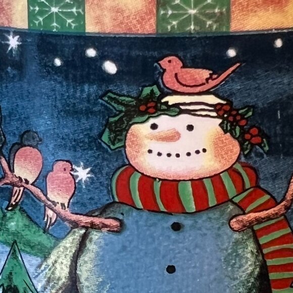 Snowman with Birds on a Starry Winter Night  Ceramic Mug ~ Snowflakes - Picture 4 of 9